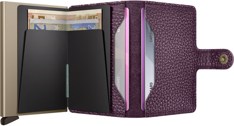 Porte cartes RFID - Miniwallet Pebble Grape