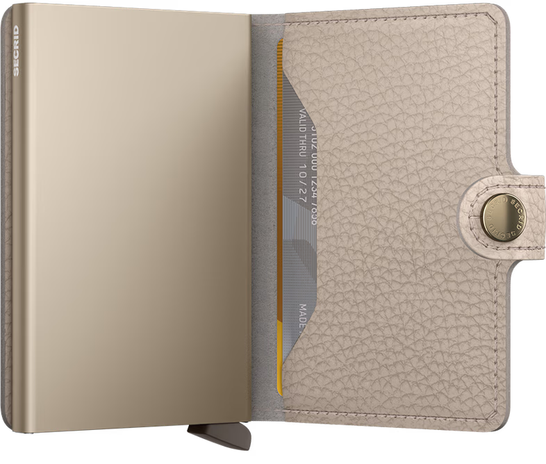Porte cartes RFID - Miniwallet Pebble Latte