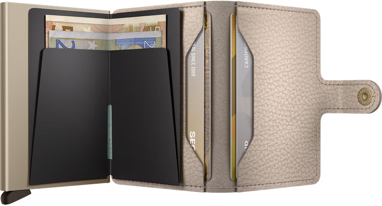 Porte cartes RFID - Miniwallet Pebble Latte