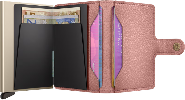 Porte cartes RFID - Miniwallet Pebble Rose