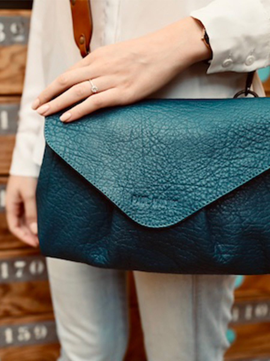 Sac bandoulière - Suzon M - Bleu Piscine