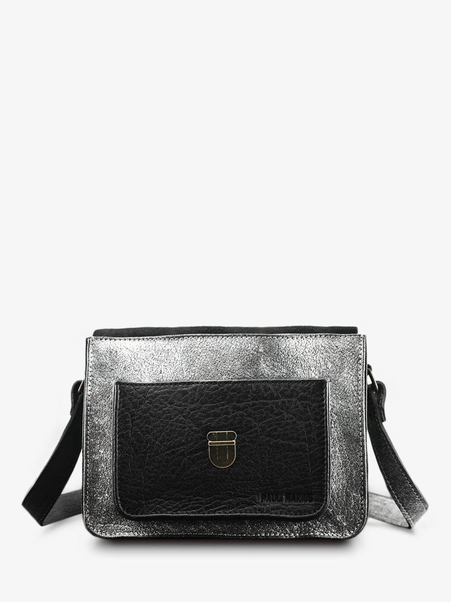Sac Bandoulière - Mlle George - Argent Noir