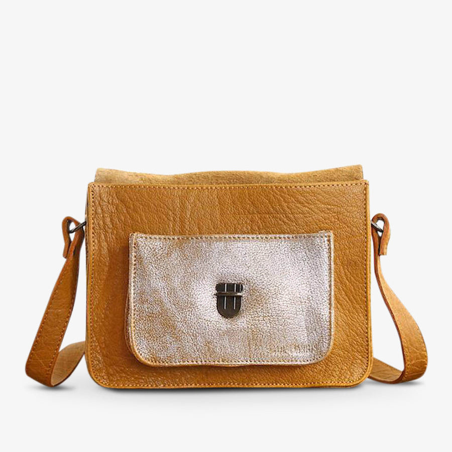 Sac Bandoulière - Mlle George - Safran Argentée