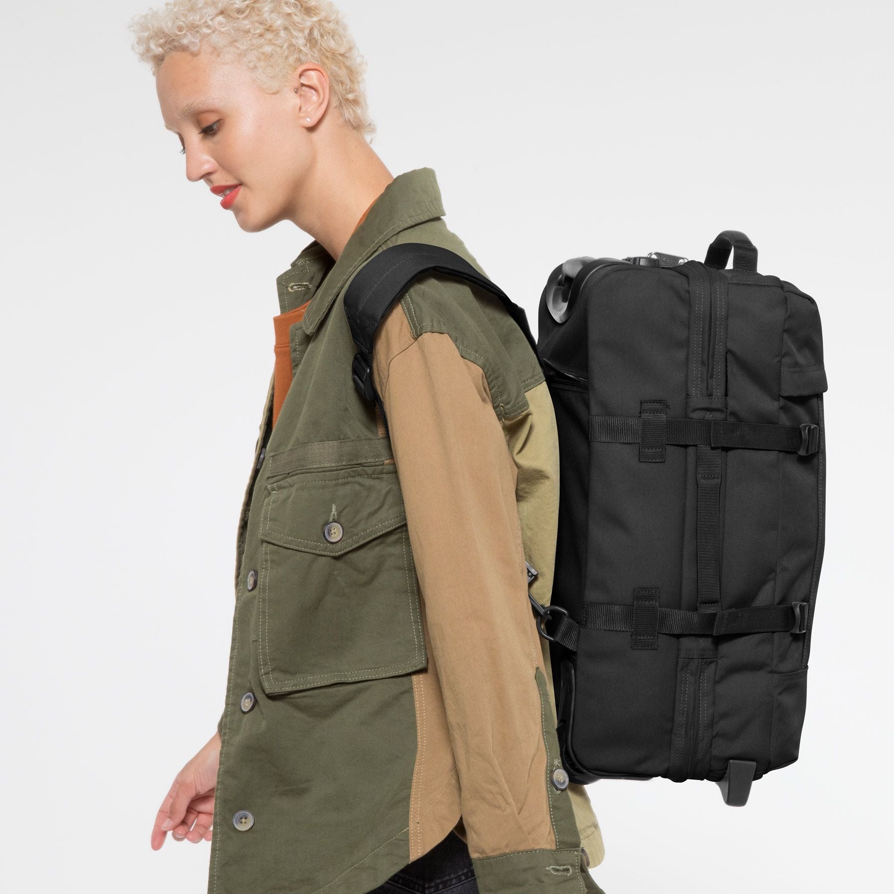 Sac de voyage à roulettes / Sac à Dos - STARPVERZ S 2 roues Black 51 cm