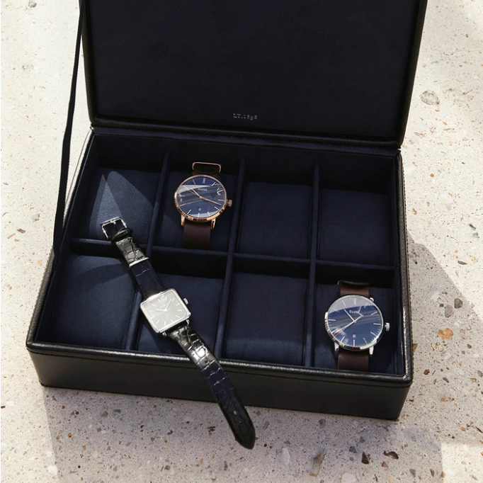 Coffret 8 Montres NOIR - Le Tanneur