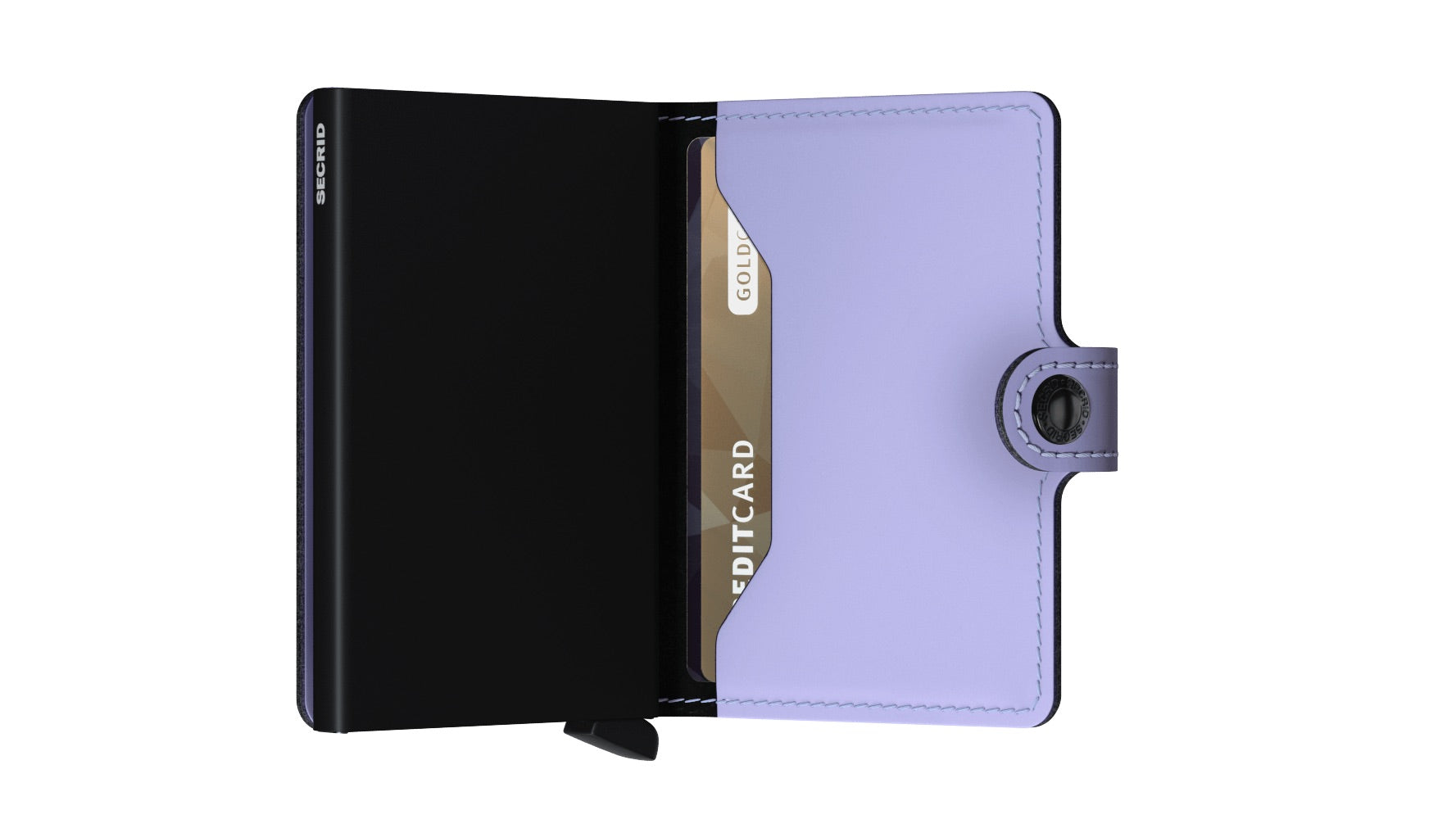 Porte cartes RFID- Miniwallet Matte Lila & Black