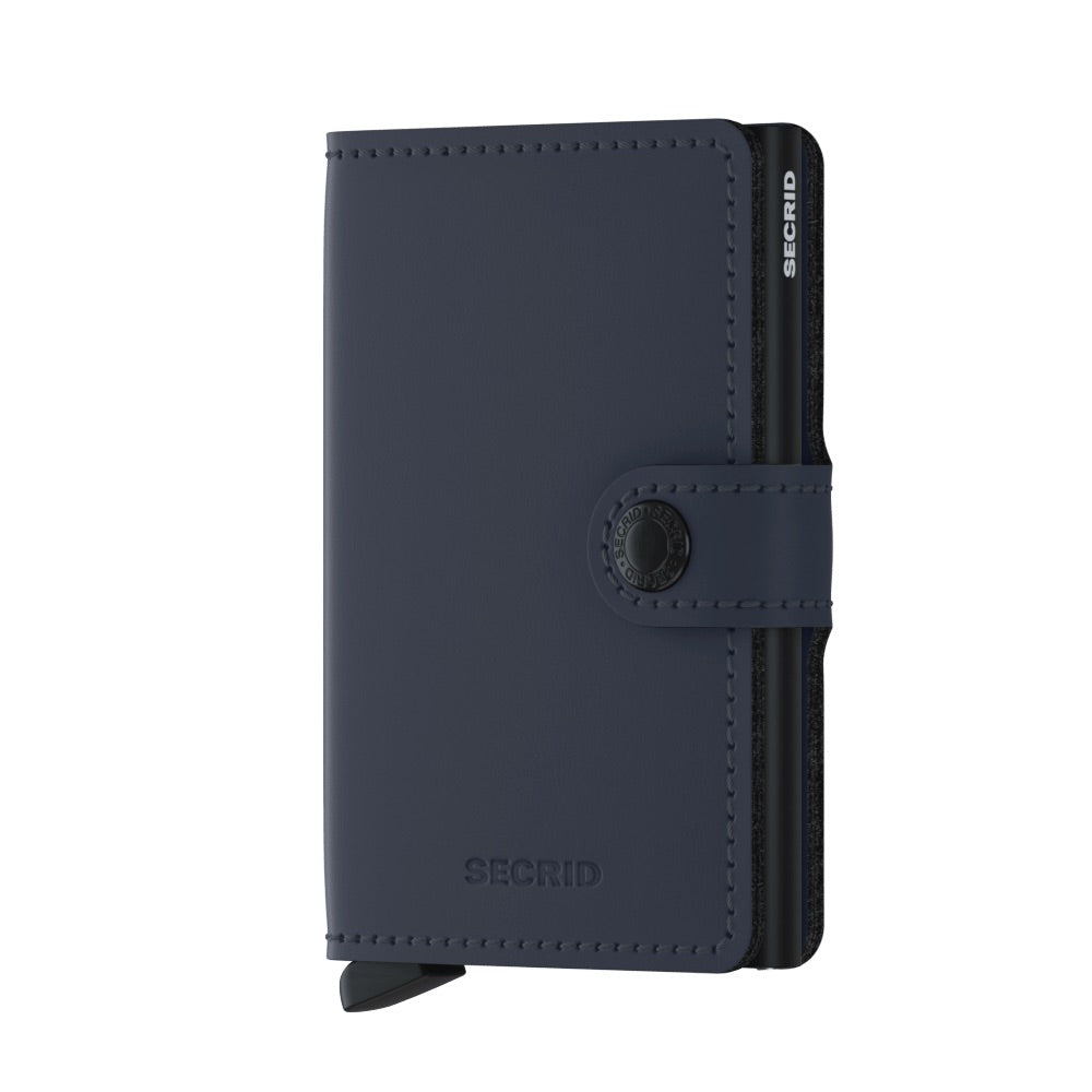 Porte cartes RFID- Miniwallet Matte Nightblue