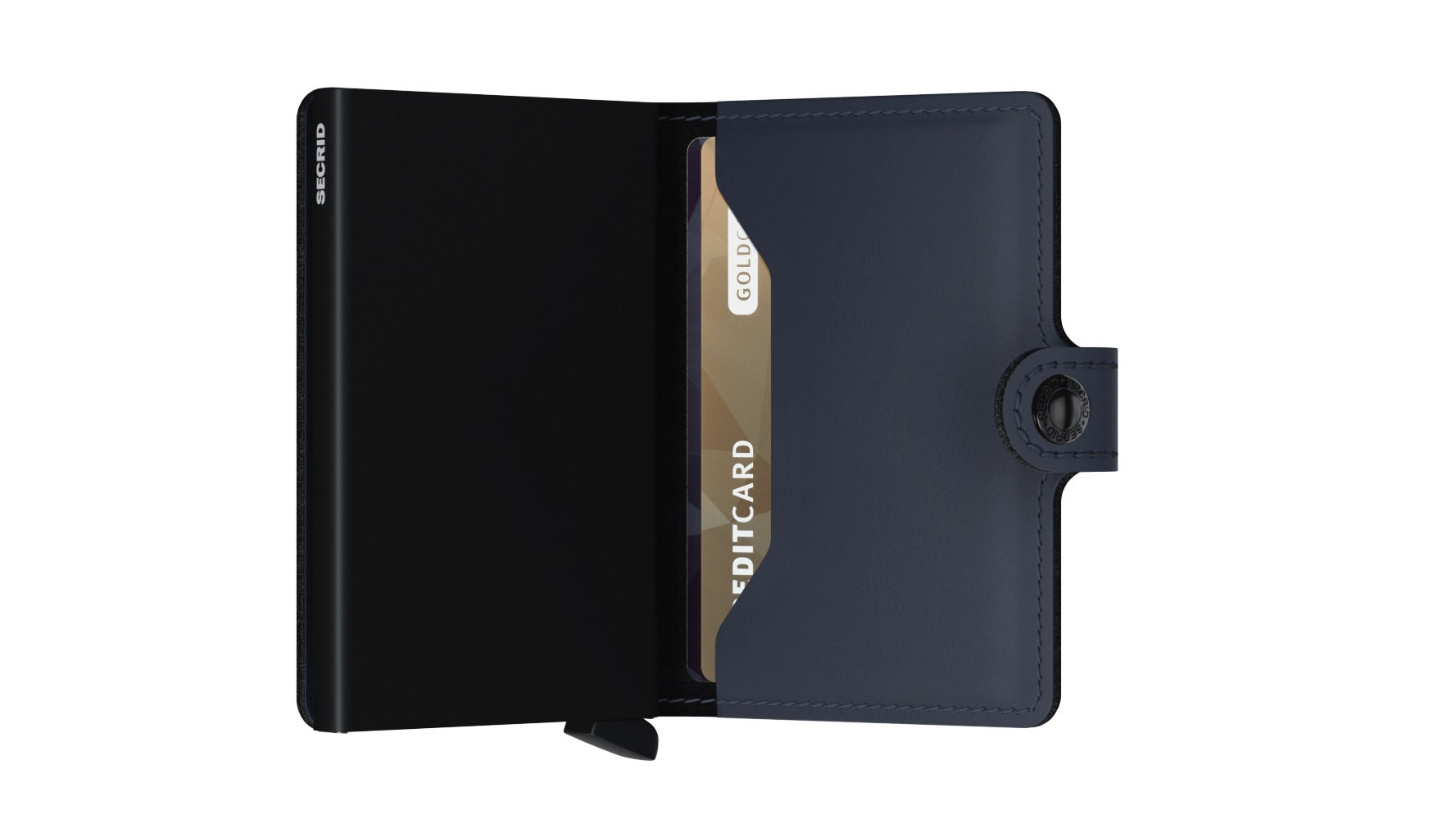 Porte cartes RFID- Miniwallet Matte Nightblue