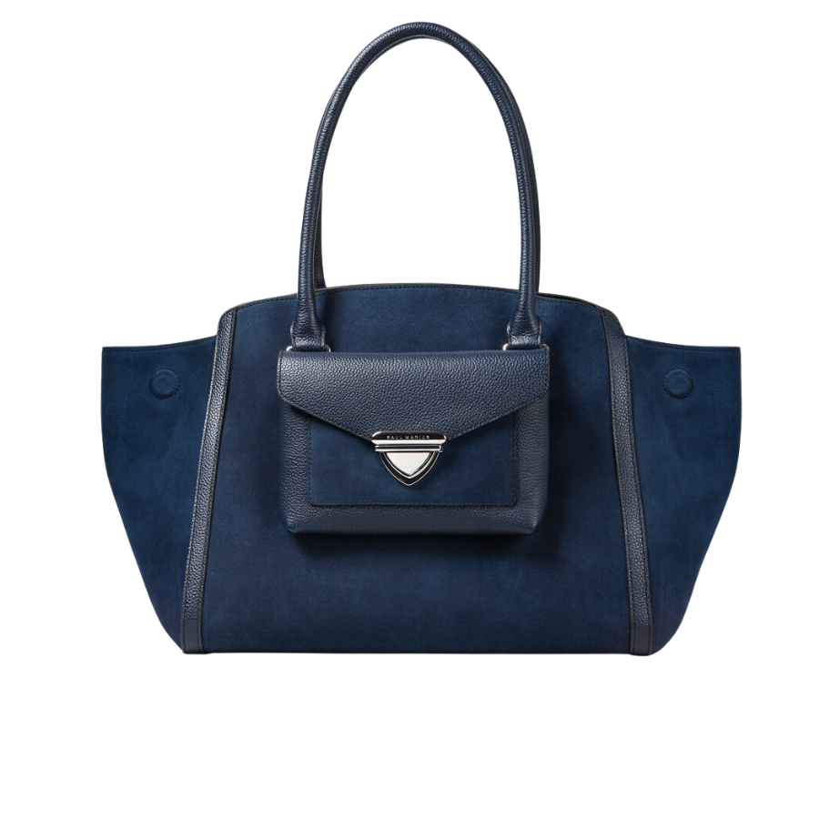 Grand Cabas - LeCaprice - Bleu Nuit Velours