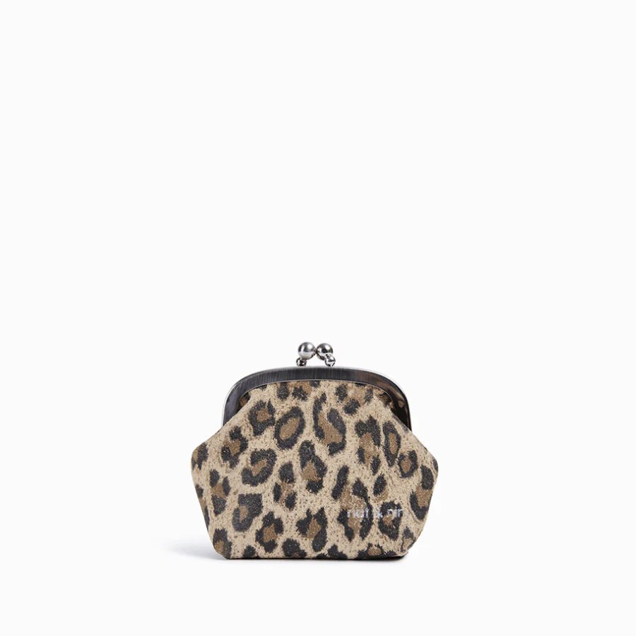 Porte monnaie - Mini Bibi Léopard Beige