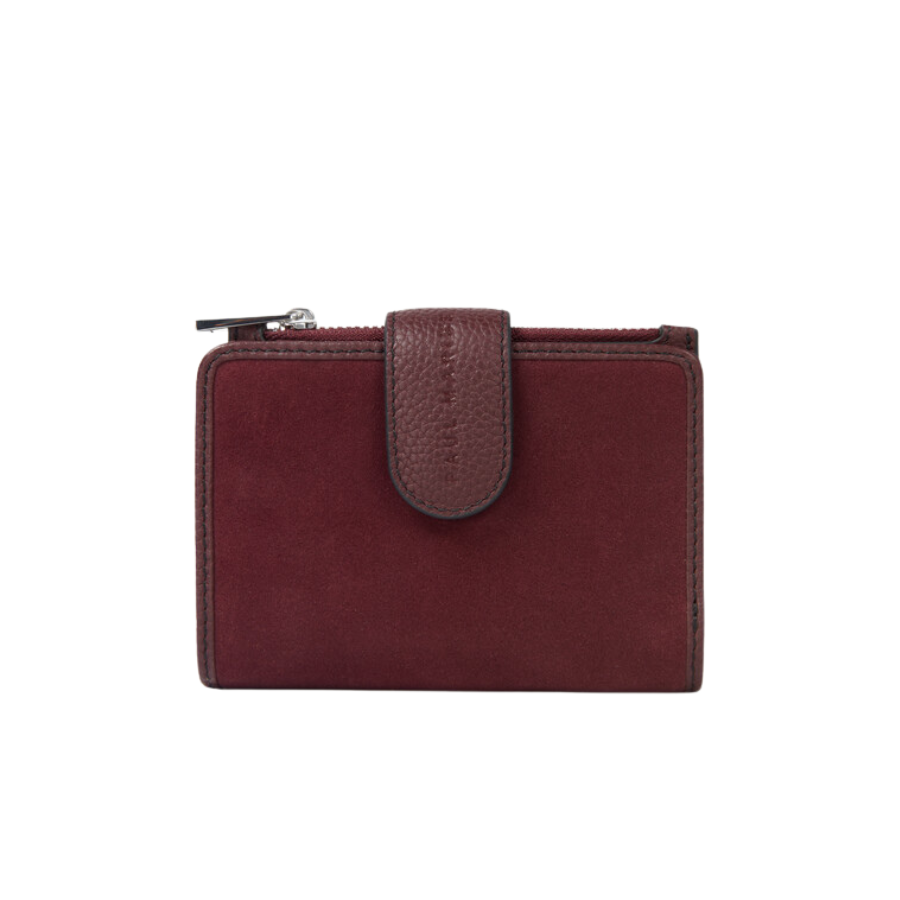 Portefeuille - Valentine - Aubergine Velours