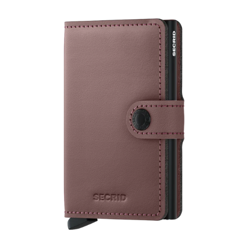 Porte cartes RFID- Miniwallet Matte Rose