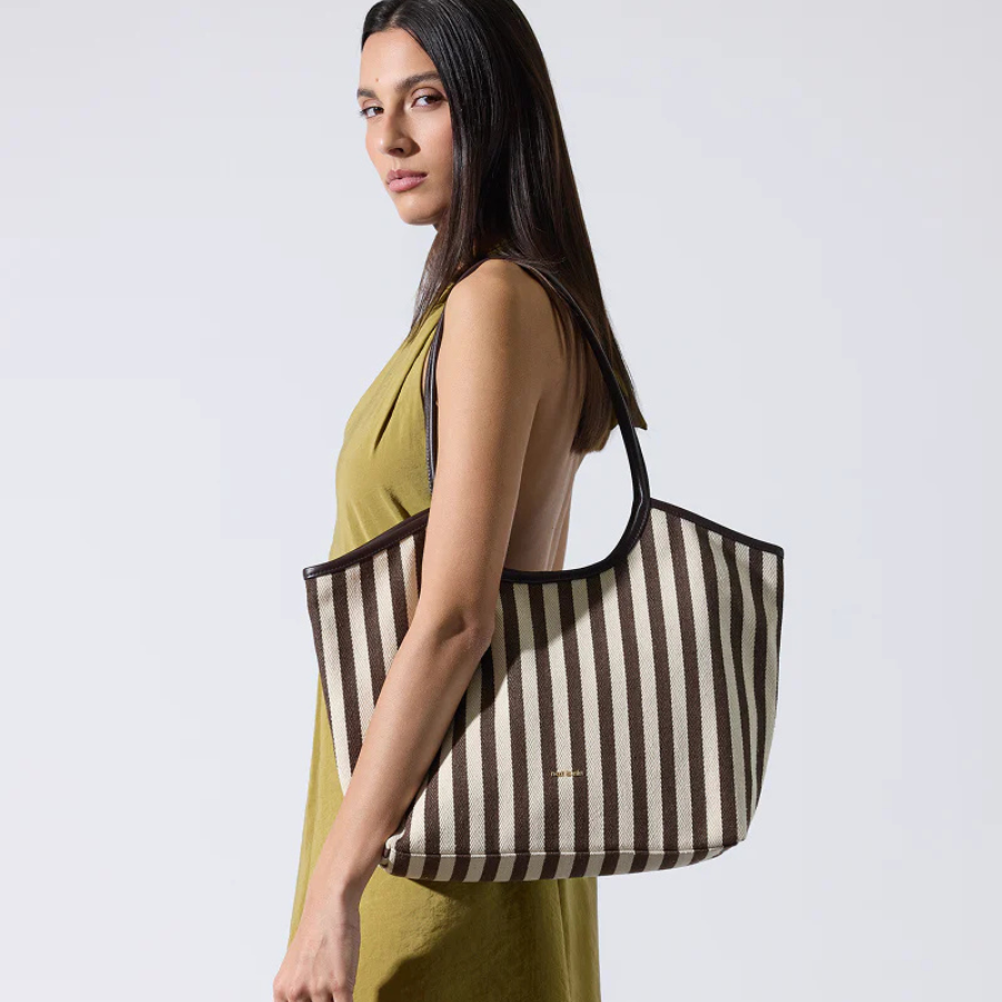 Sac Cabas  - Milan Rayure Ebène