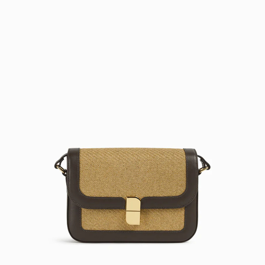 Sac à main - Alice Médium Paille Ebène