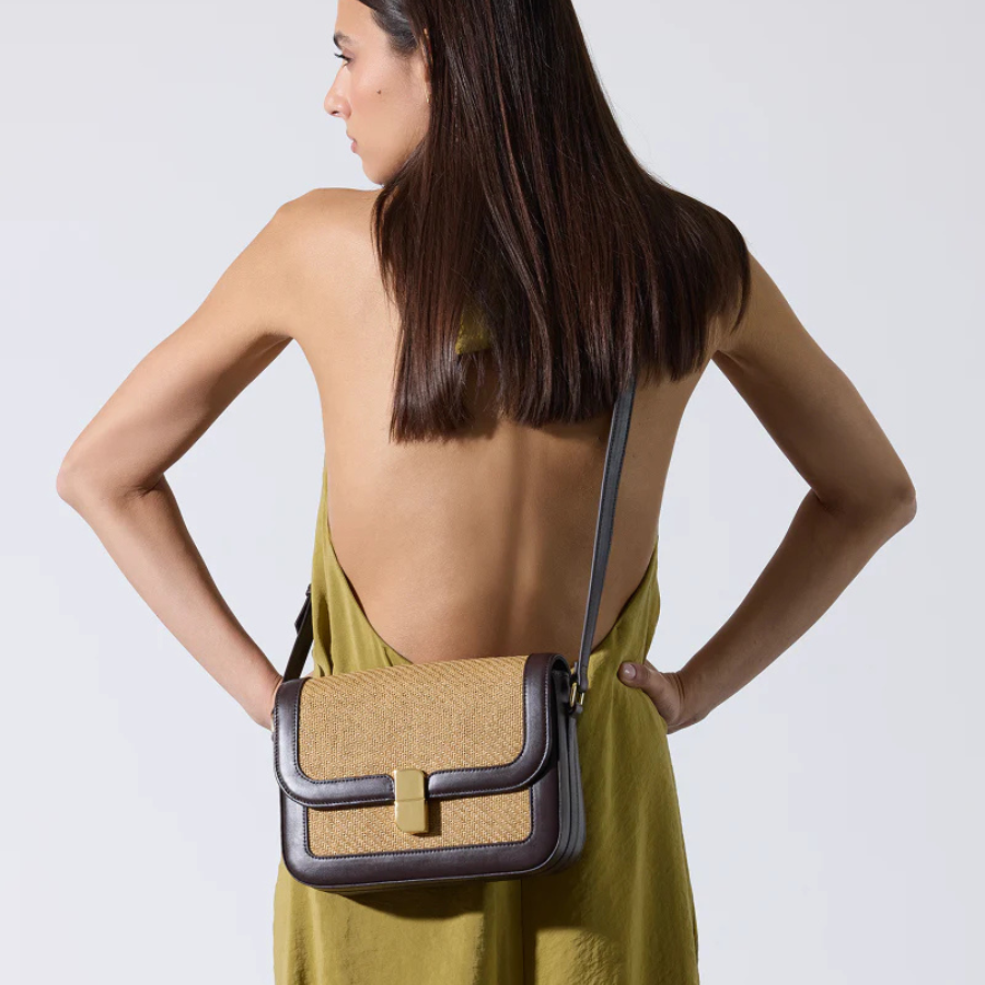 Sac à main - Alice Médium Paille Ebène