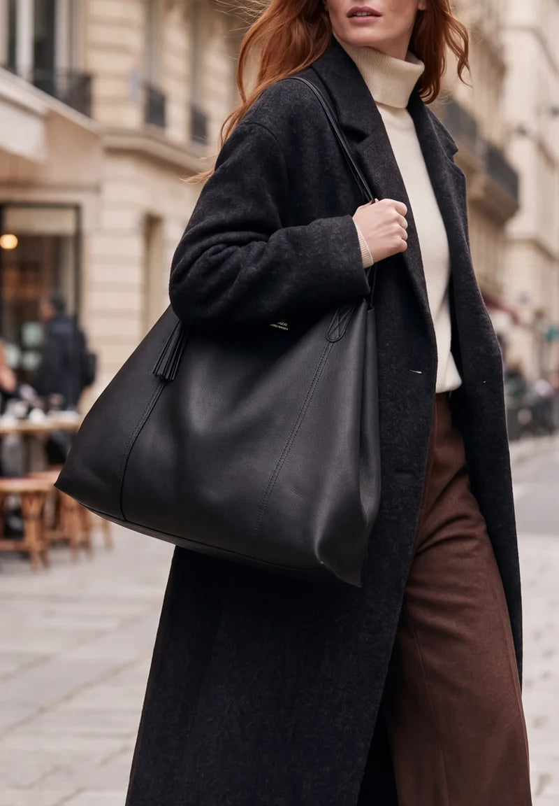 Grand Sac Cabas - Odéon Noir