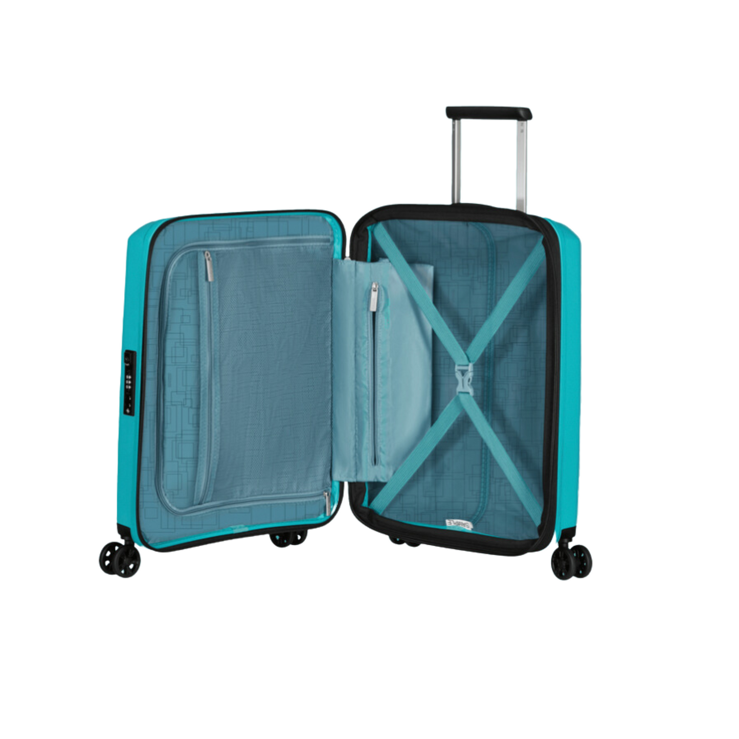 Valise 4 roues- Aerostep 55cm Turquoise