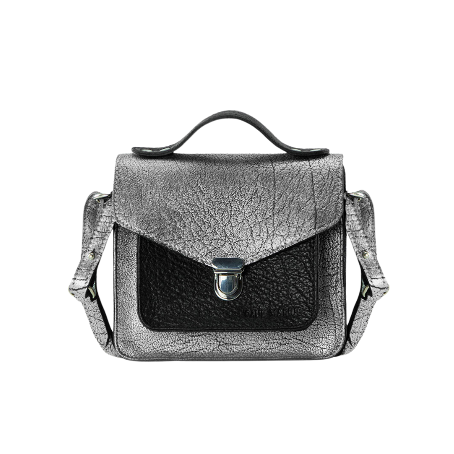 Sac Bandoulière - Mlle George XS - Argent Noir