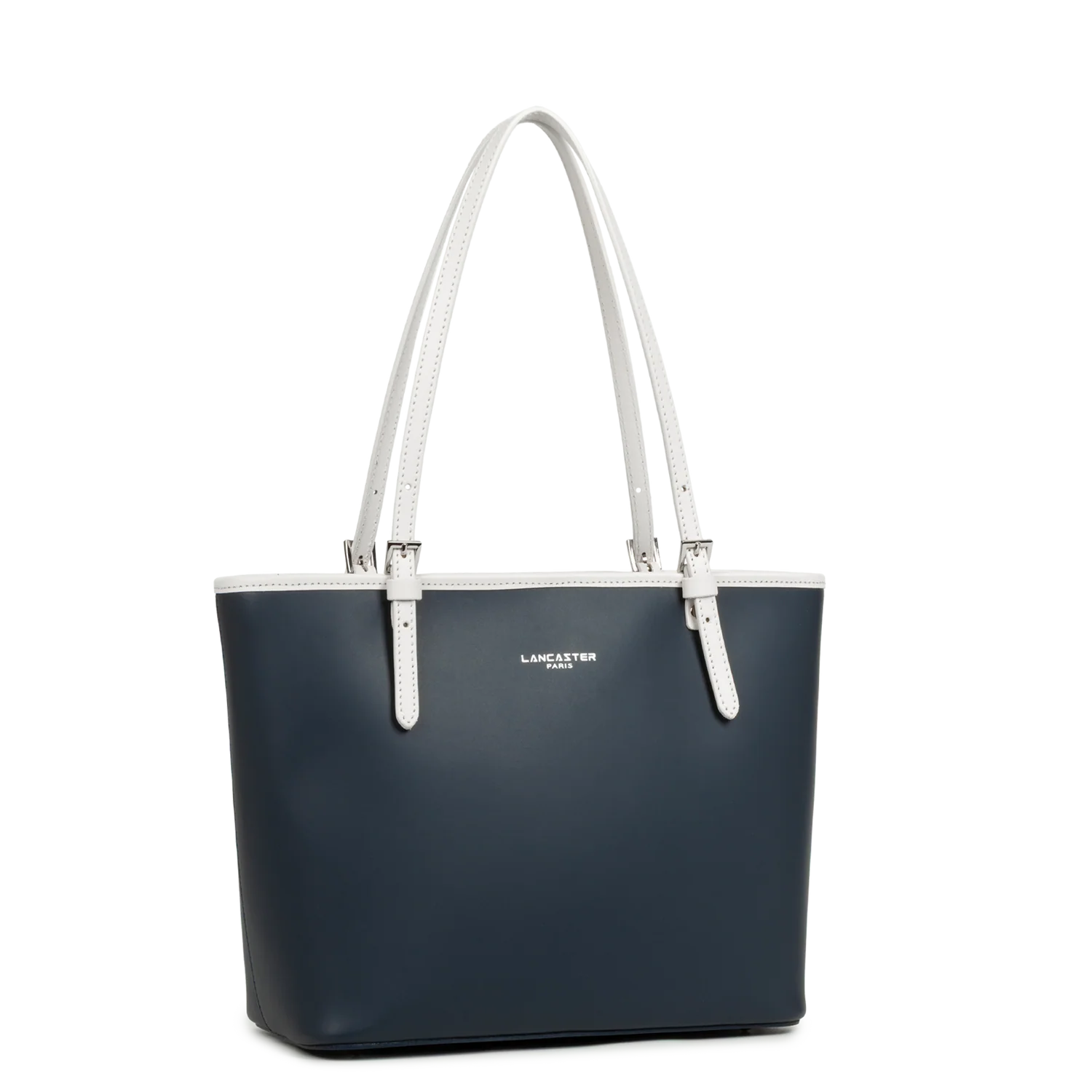 Sac cabas - Smooth S Noir - Bleu foncé - Écru