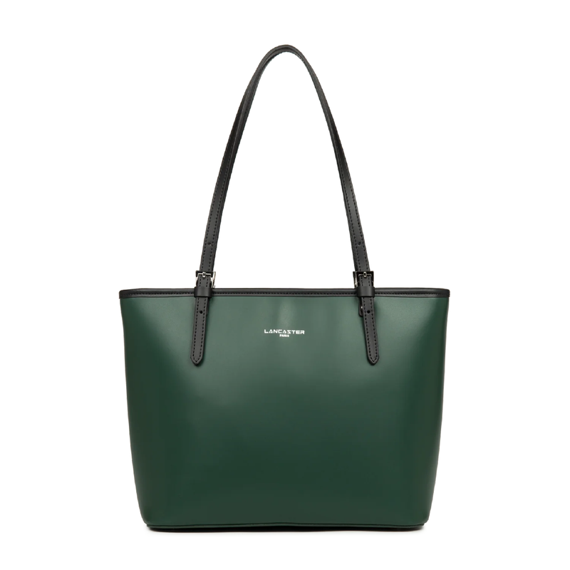 Sac cabas - Smooth PM Vert foncé - Noir