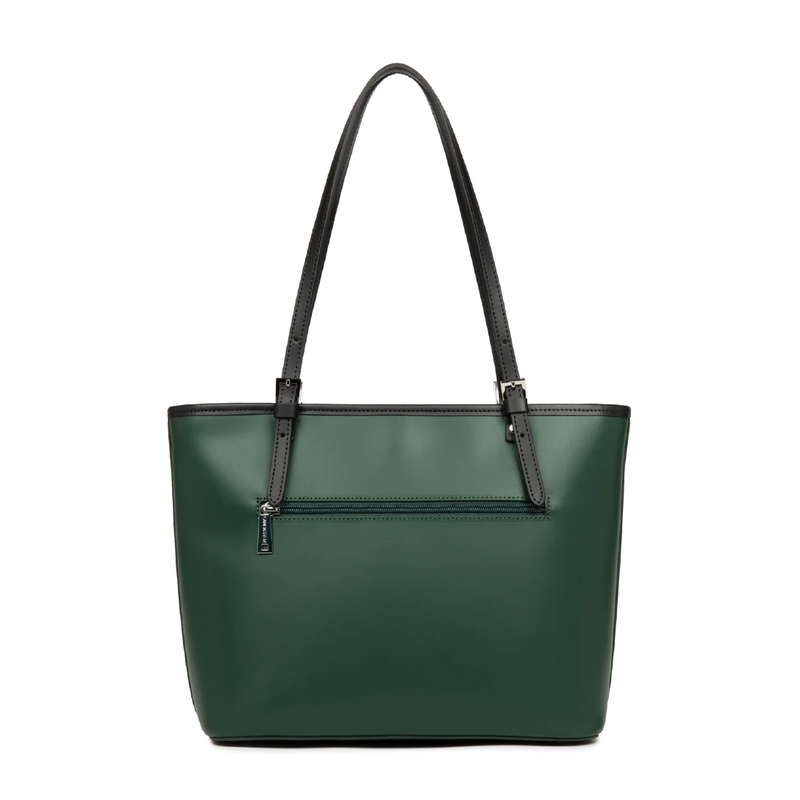 Sac cabas - Smooth PM Vert foncé - Noir