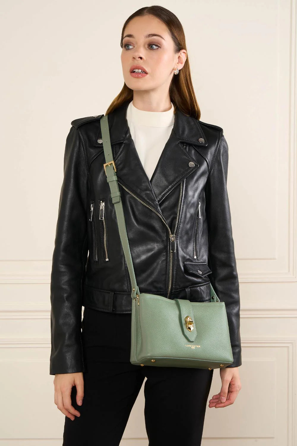 Sac bandoulière - Top double Jade antic