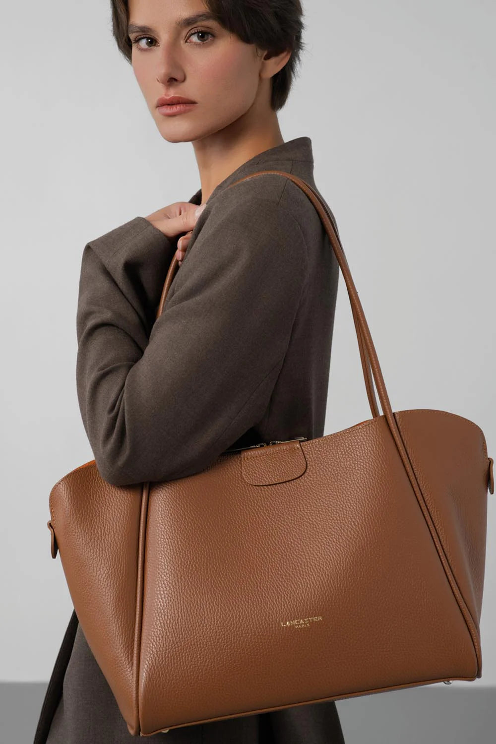 Grand Sac Cabas -  Ida Double Camel