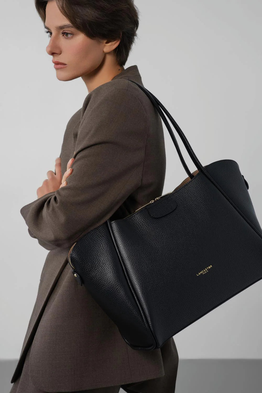 Grand Sac Cabas -  Ida Double Noir
