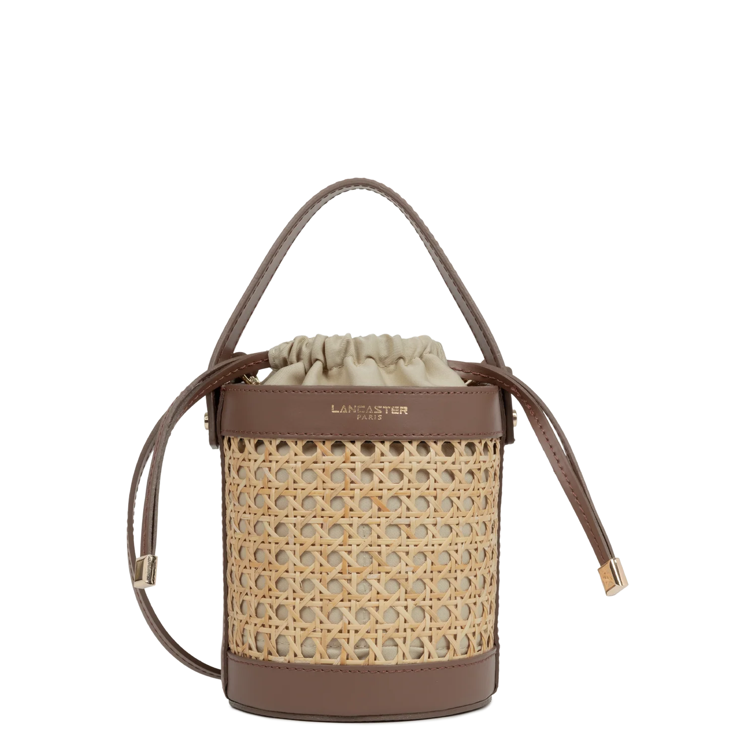 Sac Seau - Cannage rotin Marron