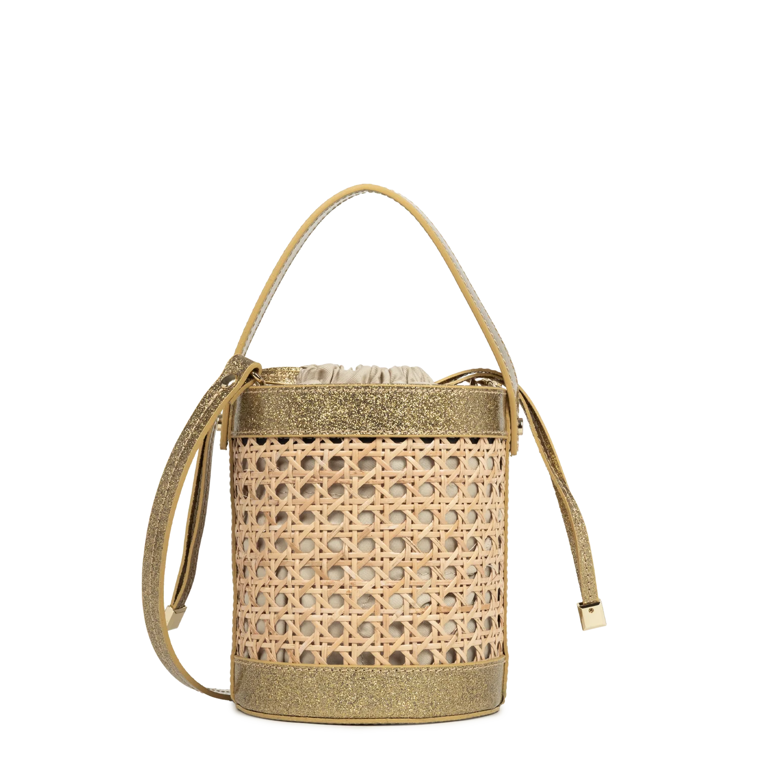 Sac Seau - Cannage rotin Or