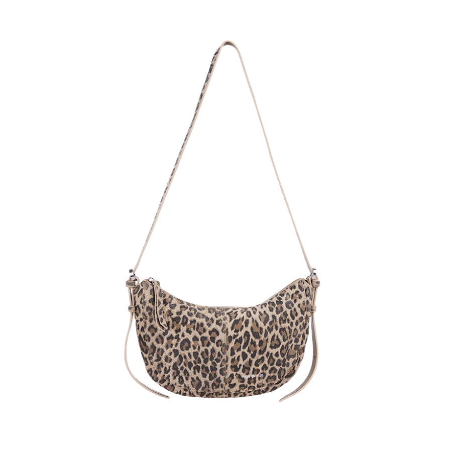 Sac bandoulière - Mini Rodéo Léopard Beige