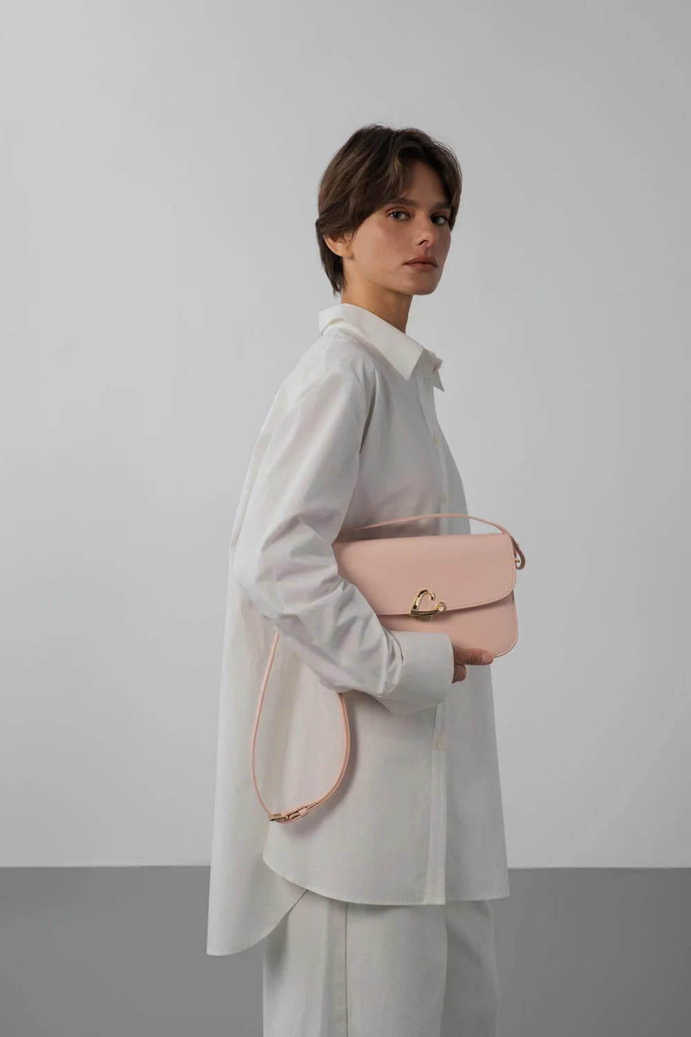 Sac bandoulière - Paris Philos Nude Clair