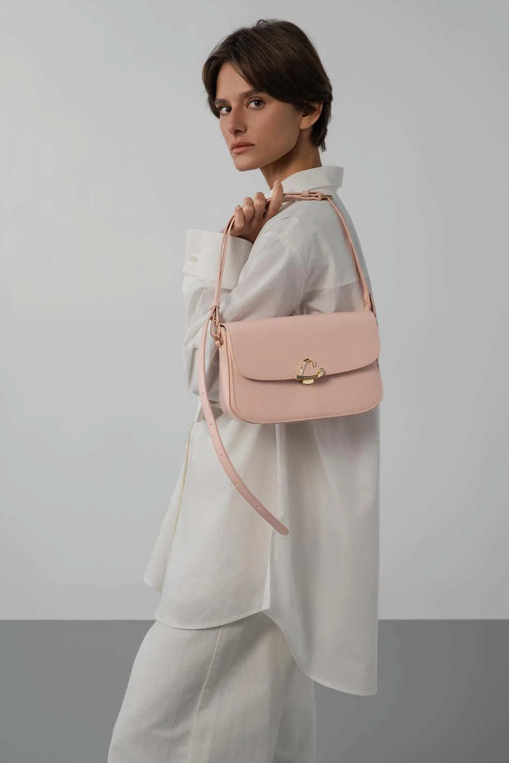 Sac bandoulière - Paris Philos Nude Clair