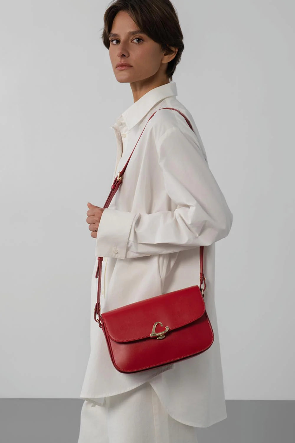 Sac bandoulière - Paris Philos Rouge