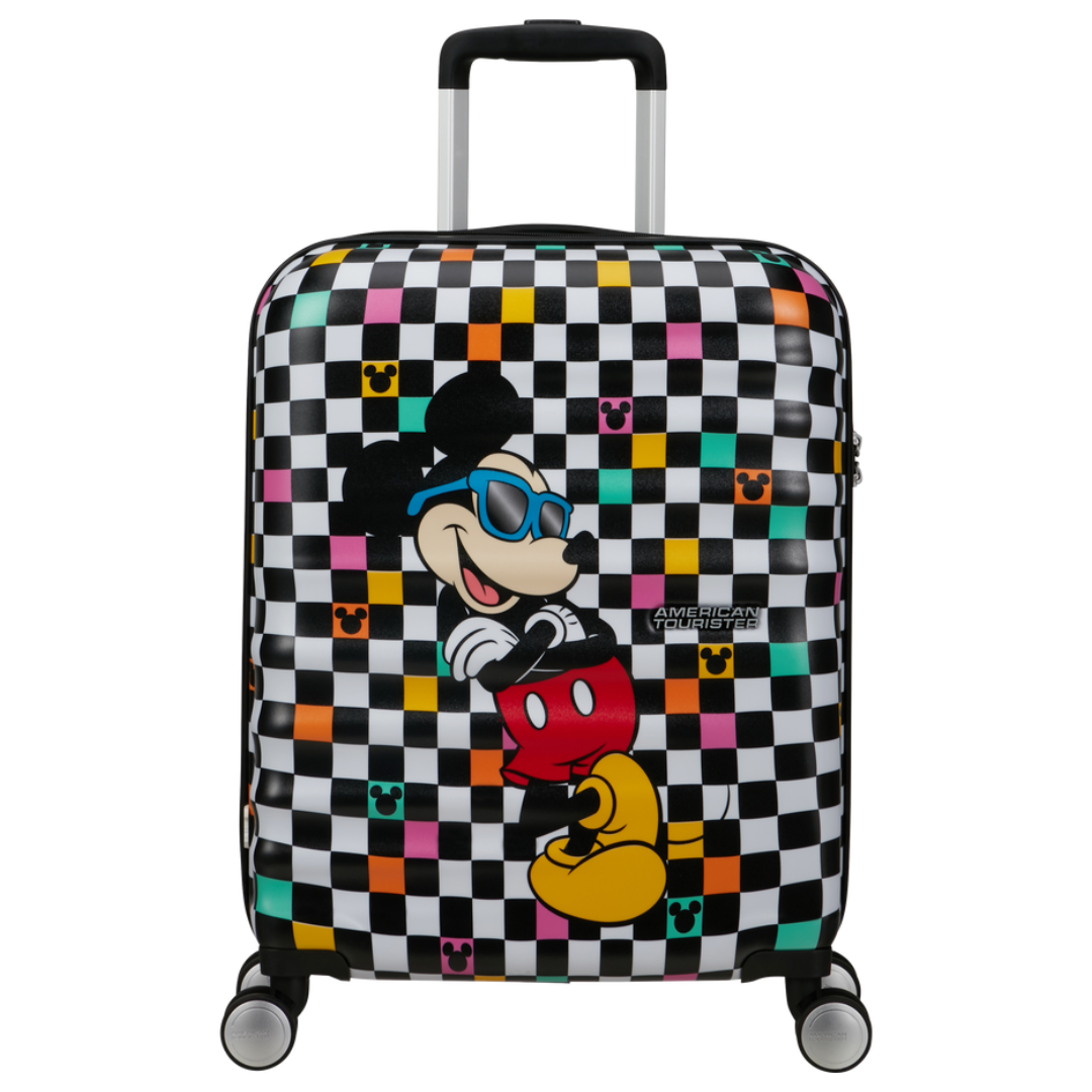 Valise 4 roues- Mickey Check 55cm