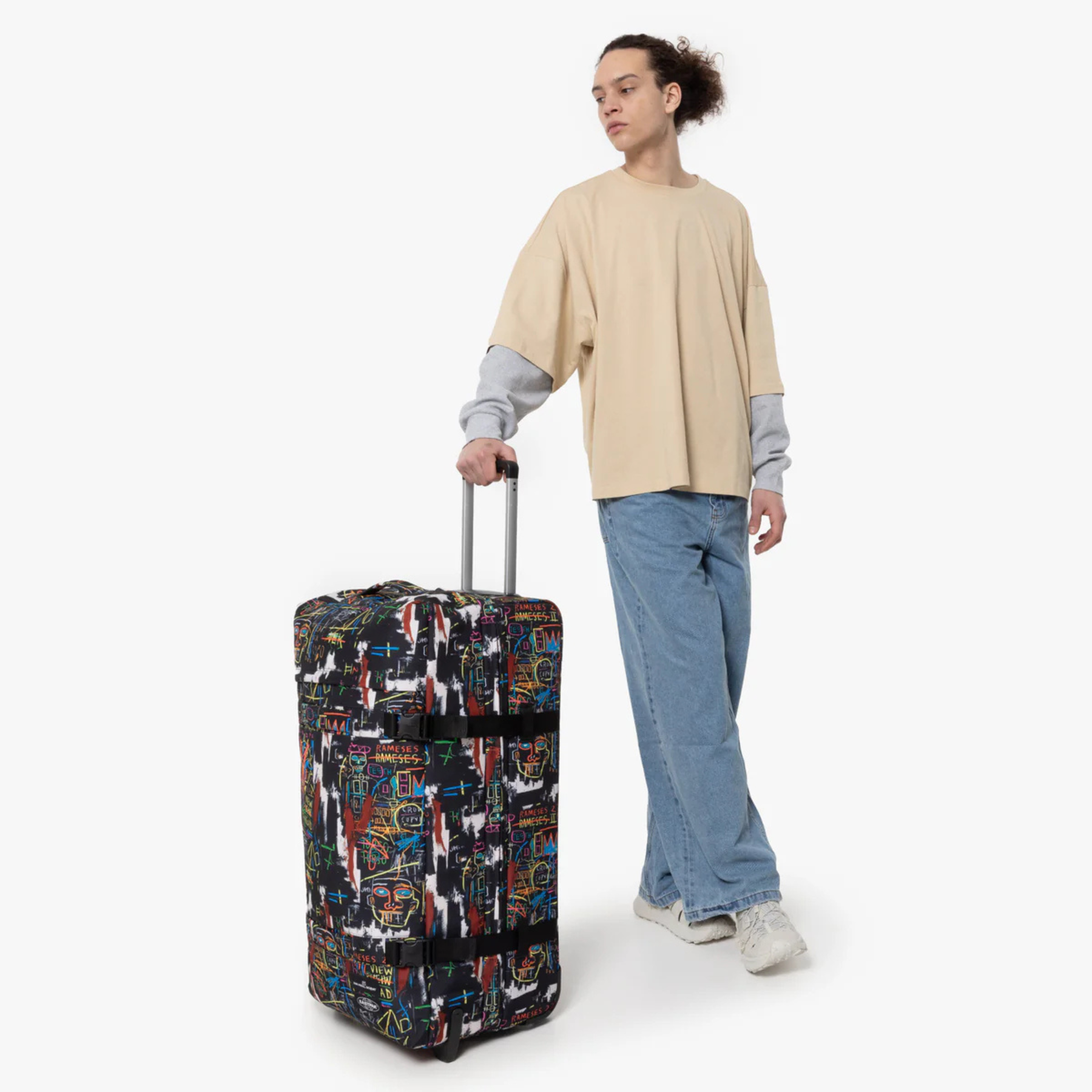 Sac de voyage à roulettes - TRANSIT'R L 2 Roues 79cm BASQUIAT KING EGYPT