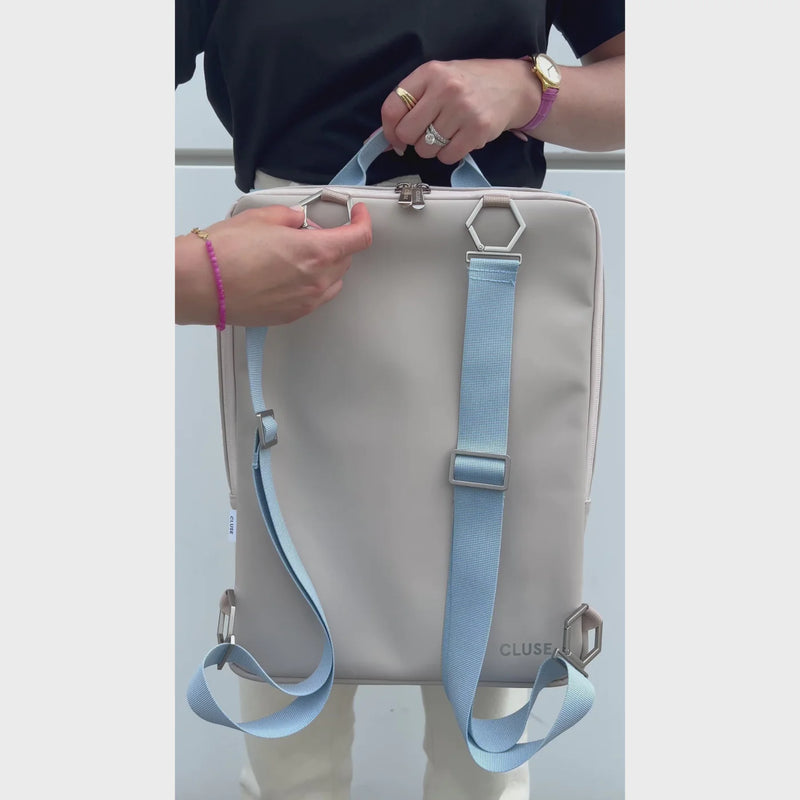 Sac à dos - Le Réversible  Beige Light Blue