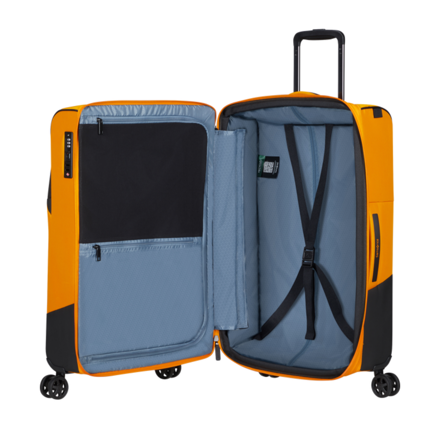 Valise 4 roues - Biz2go 66 cm Jaune