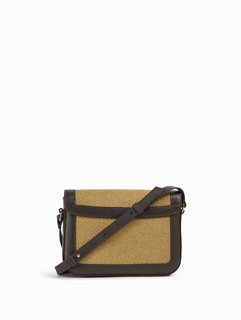 Sac à main - Alice Médium Paille Ebène