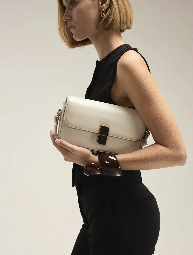 Sac baguette - Alice Small Blanc Argile