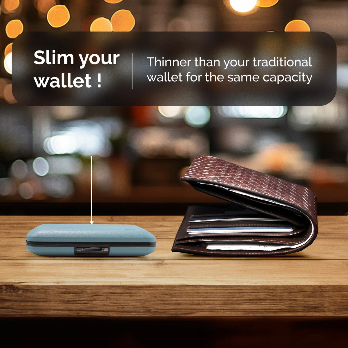Portefeuille - RFID Smart Case V2 Artic Blue