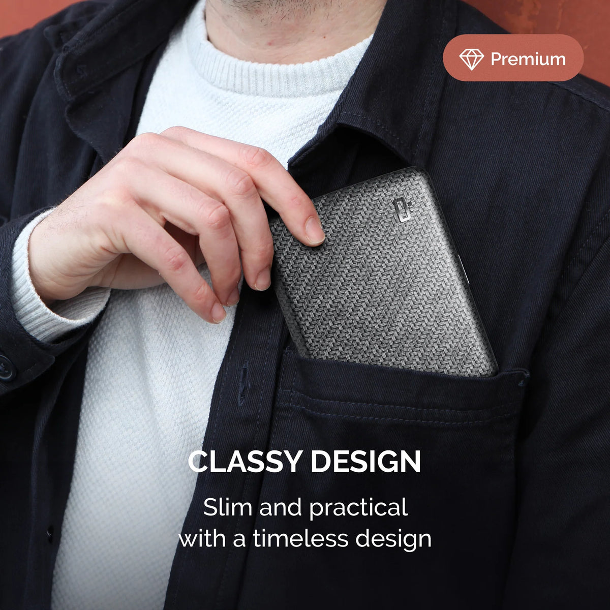 Portefeuille - RFID Smart Case V2 Carbon