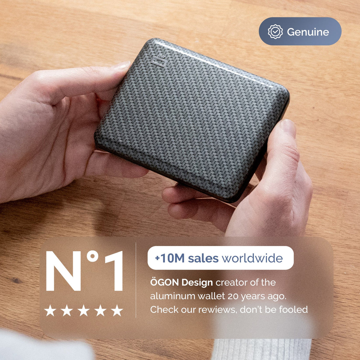 Portefeuille - RFID Smart Case V2 Carbon
