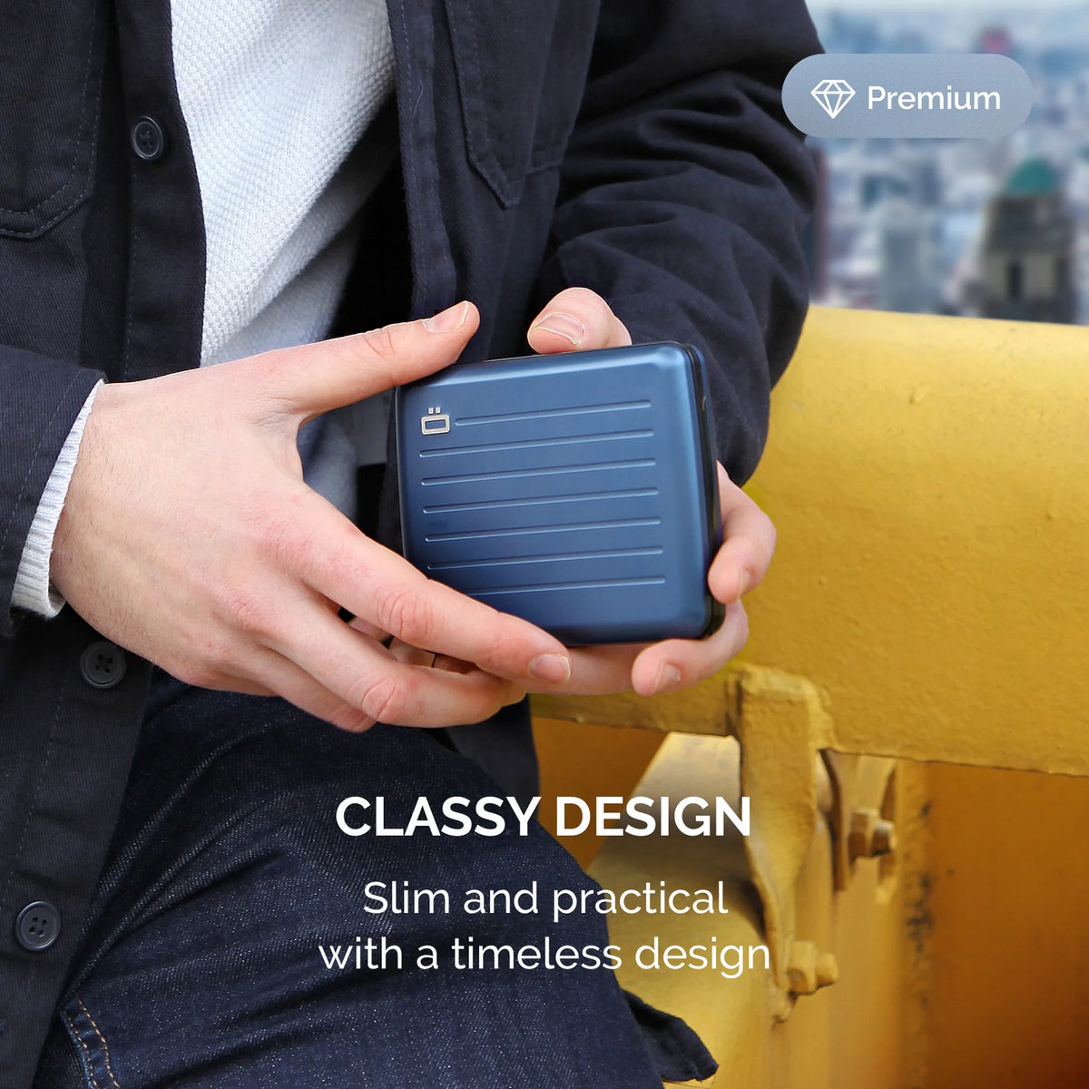 Portefeuille - RFID Smart Case V2 Navy