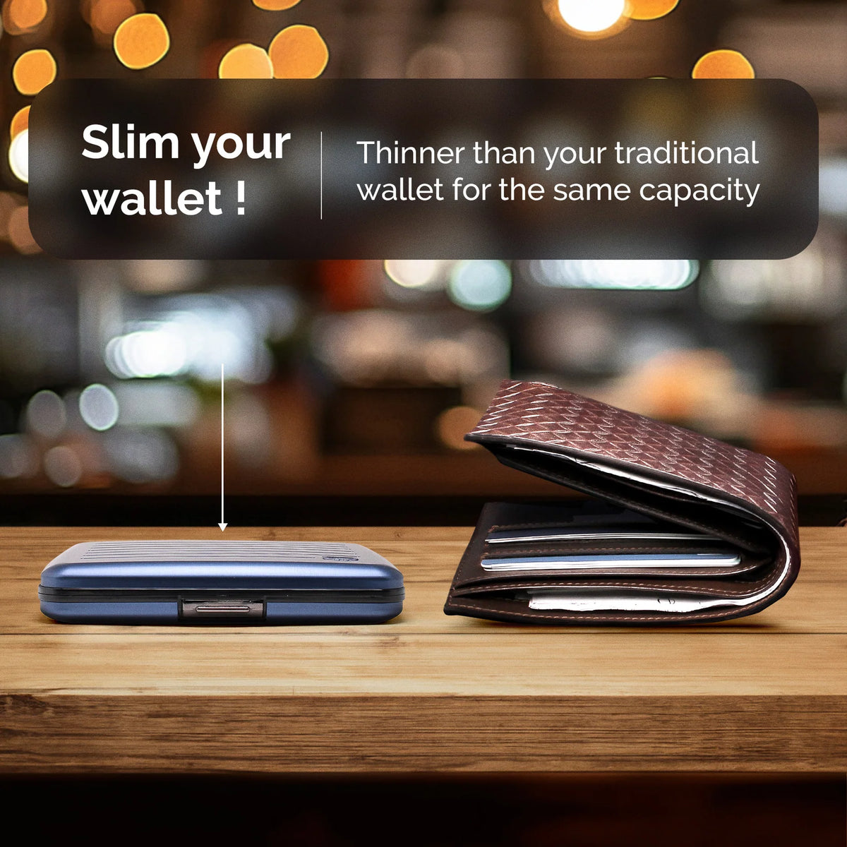 Portefeuille - RFID Smart Case V2 Navy
