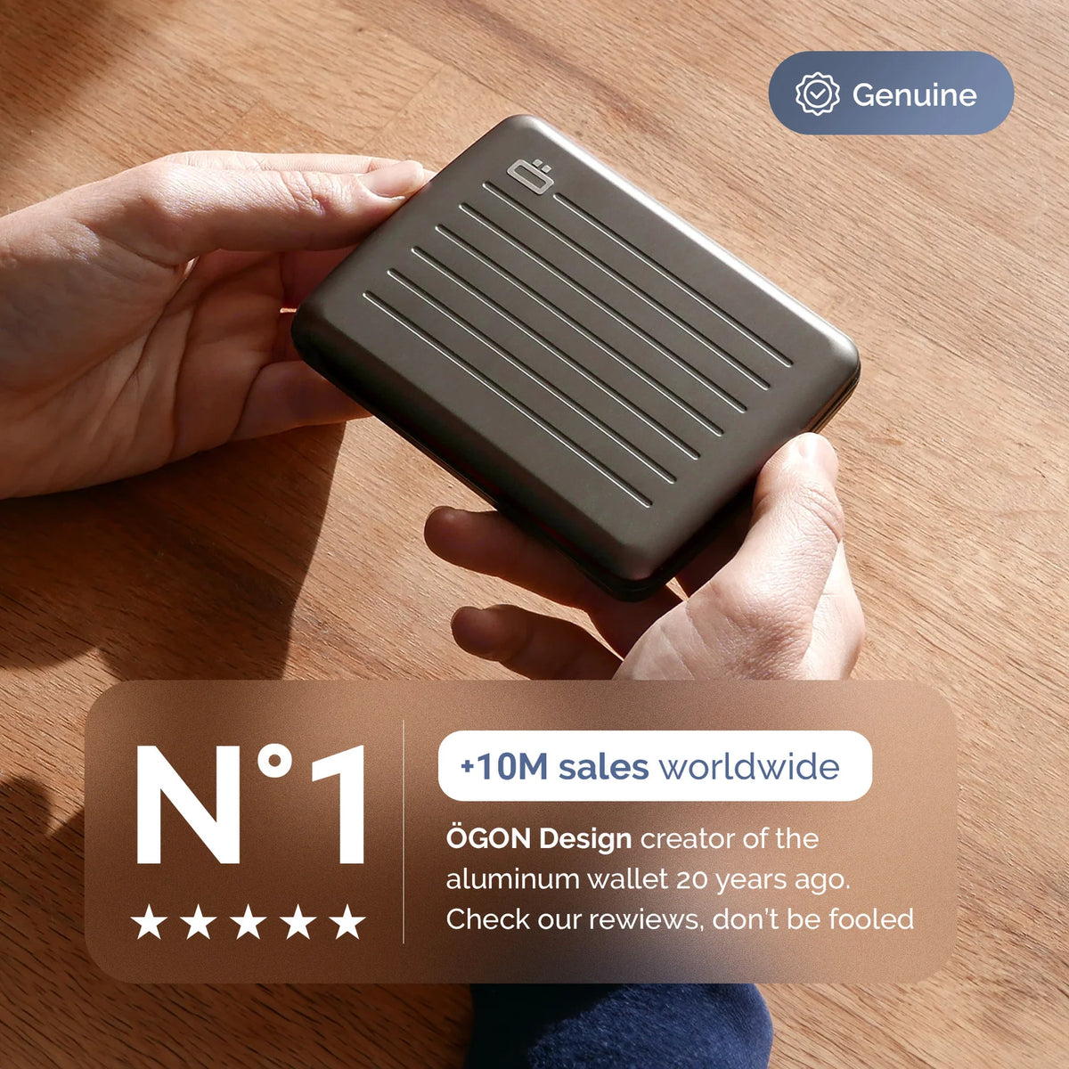 Portefeuille - RFID Smart Case V2 Titanium