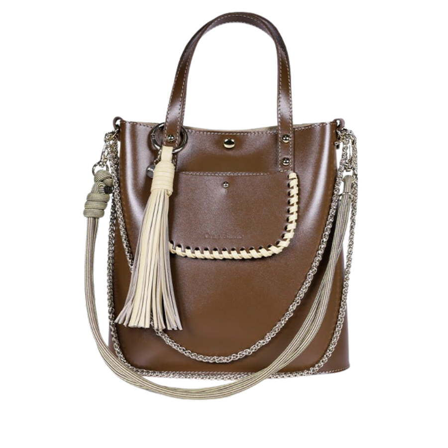 Sac bandoulière / Sac seau - Grand Ame Bronzo Vanille