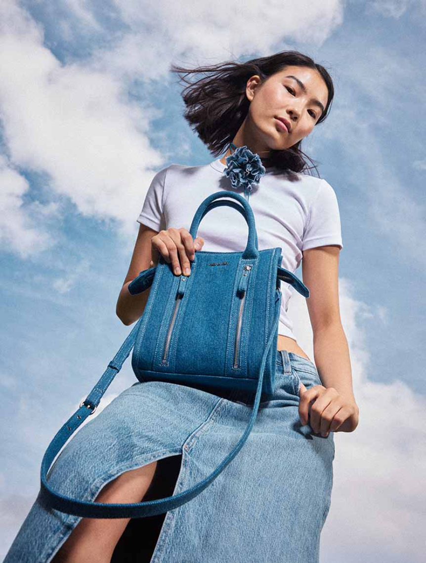 Sac à main - Mini Opéra Denim Bleu