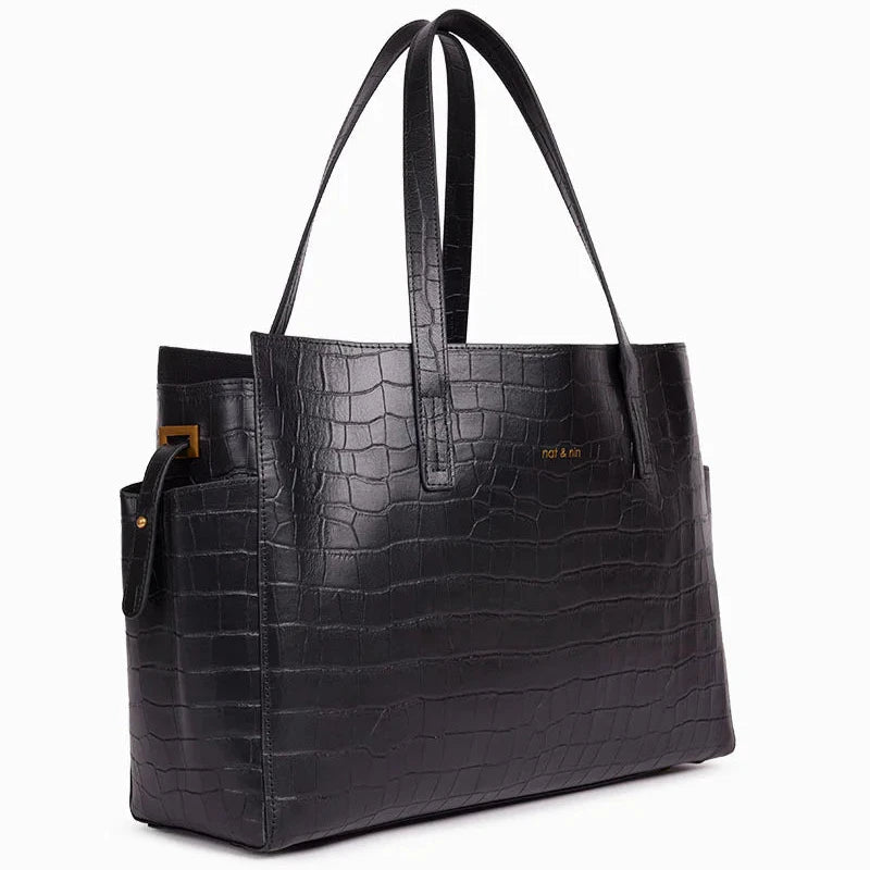 Sac Cabas  - Dakota Croc noir