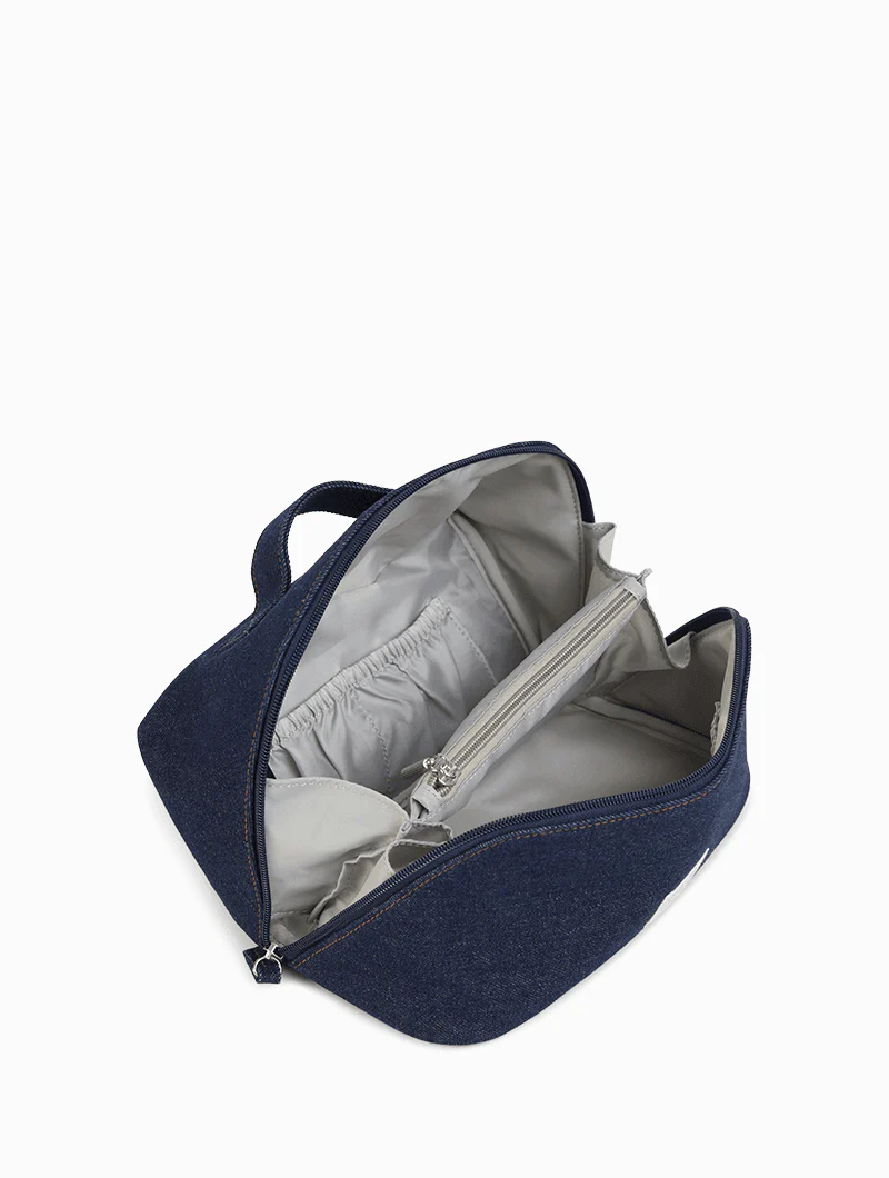 Trousse de toilette - Le départ Denim Brut